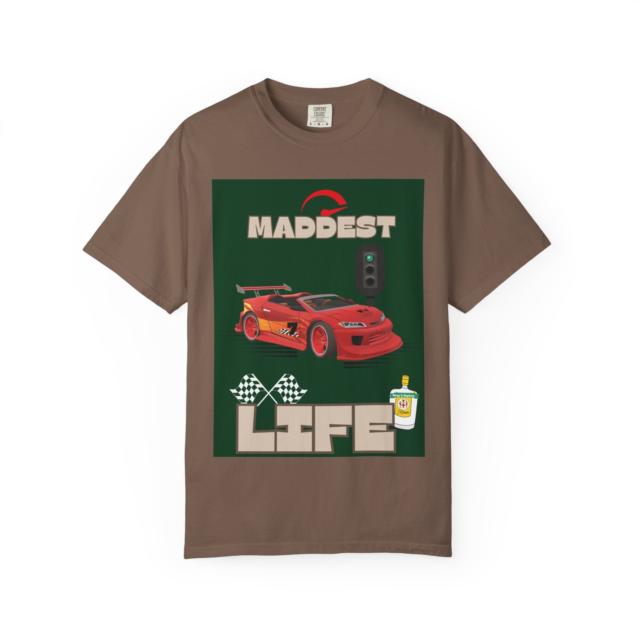 Maddest Life Racing Tee — Retro Sports Car Graphic T-Shirt
