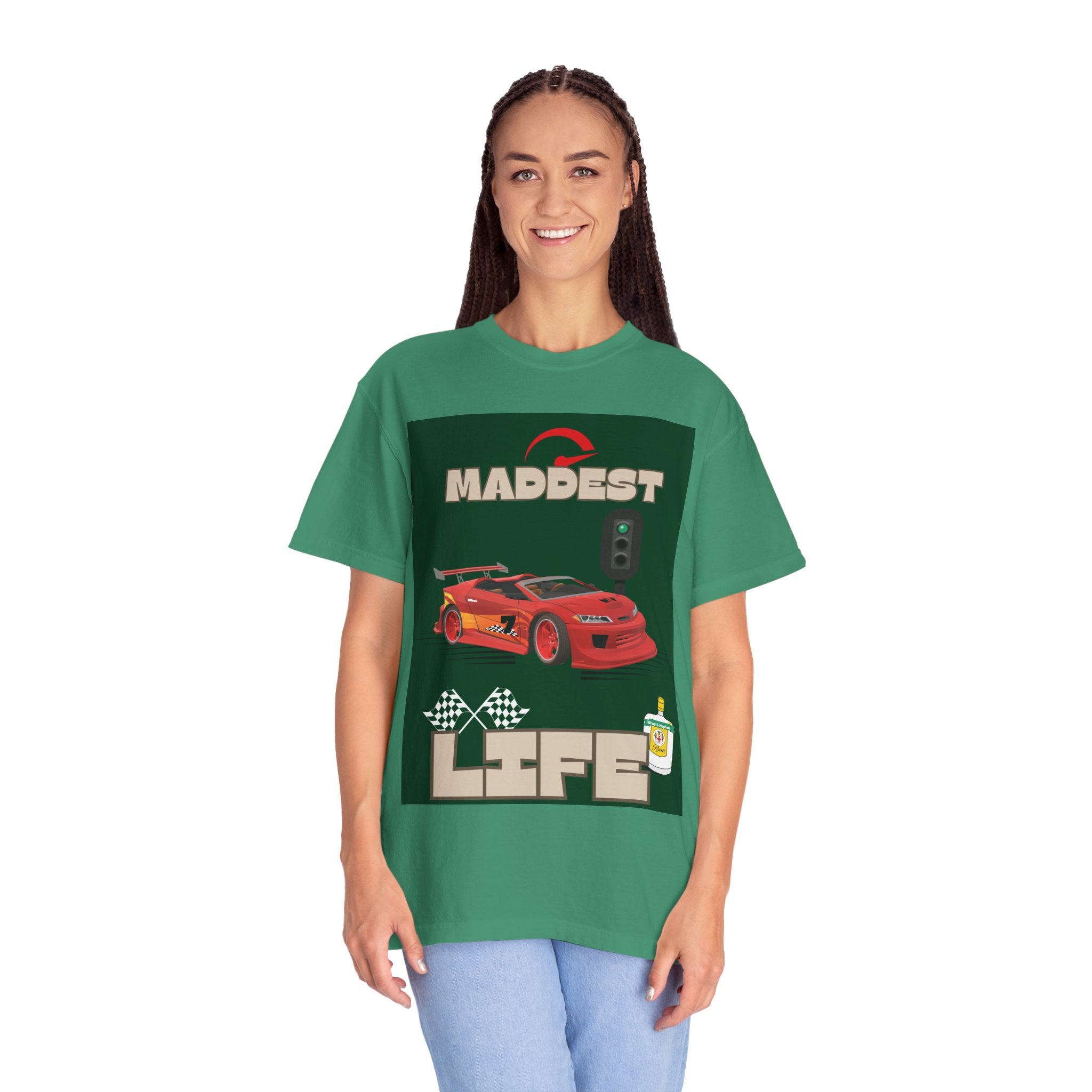 Maddest Life Racing Tee — Retro Sports Car Graphic T-Shirt