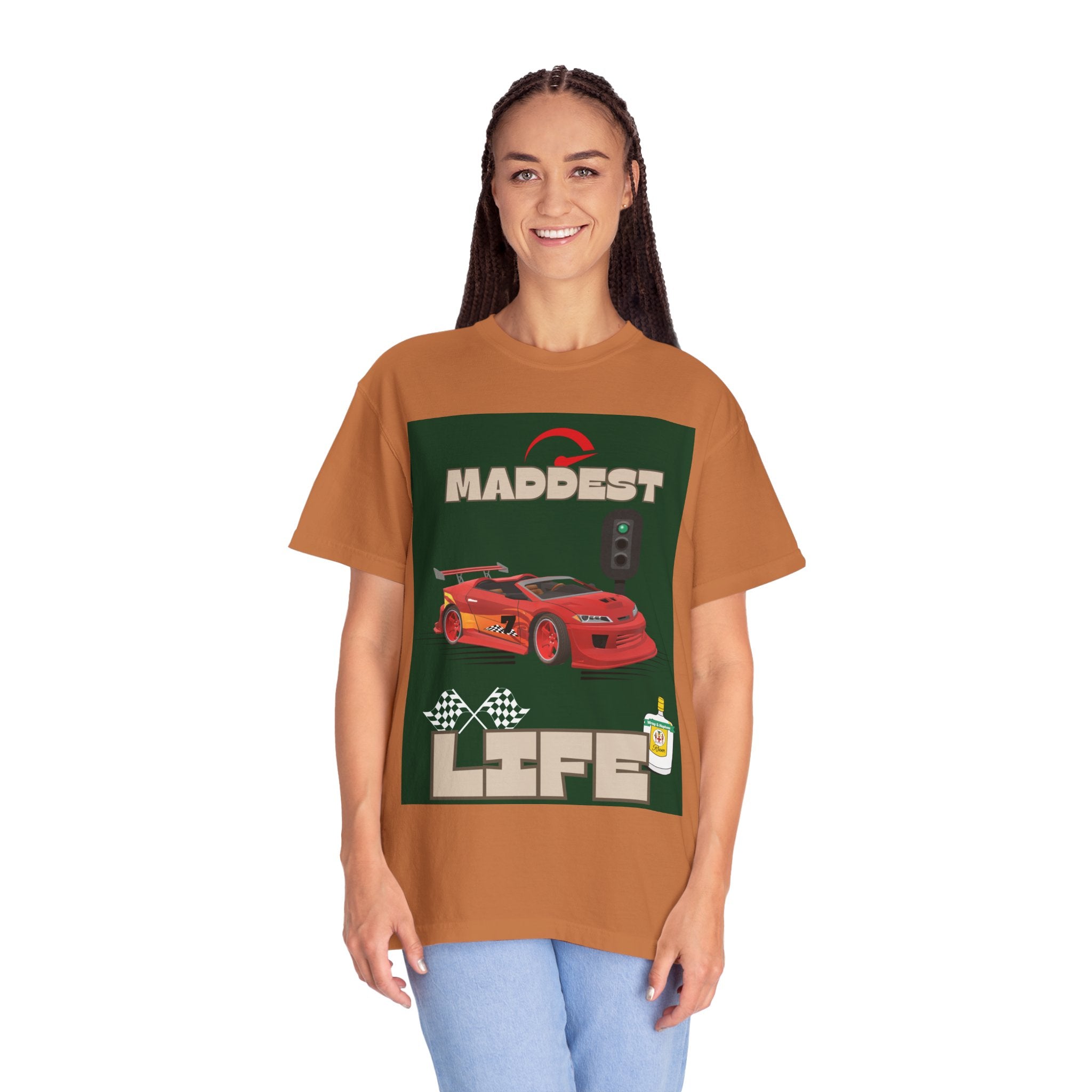 Maddest Life Racing Tee — Retro Sports Car Graphic T-Shirt