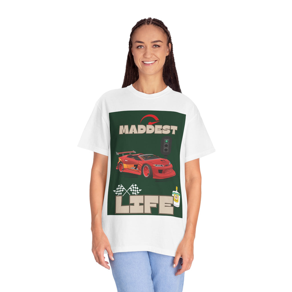 Maddest Life Racing Tee — Retro Sports Car Graphic T-Shirt