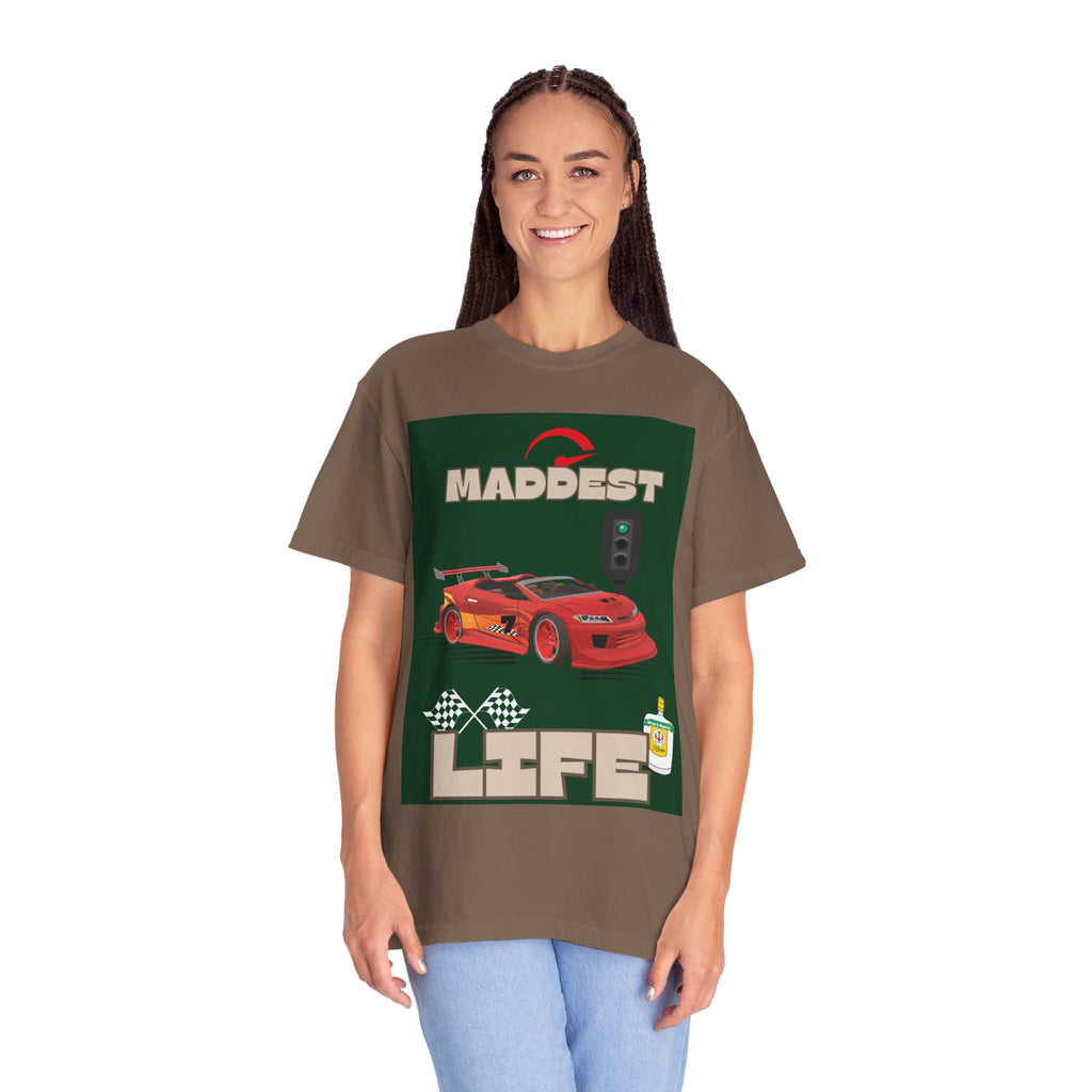 Maddest Life Racing Tee — Retro Sports Car Graphic T-Shirt