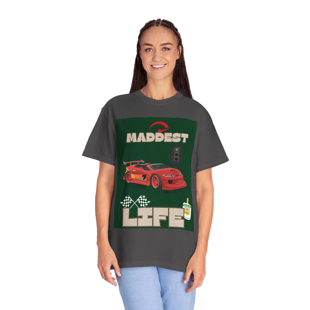 Maddest Life Racing Tee — Retro Sports Car Graphic T-Shirt
