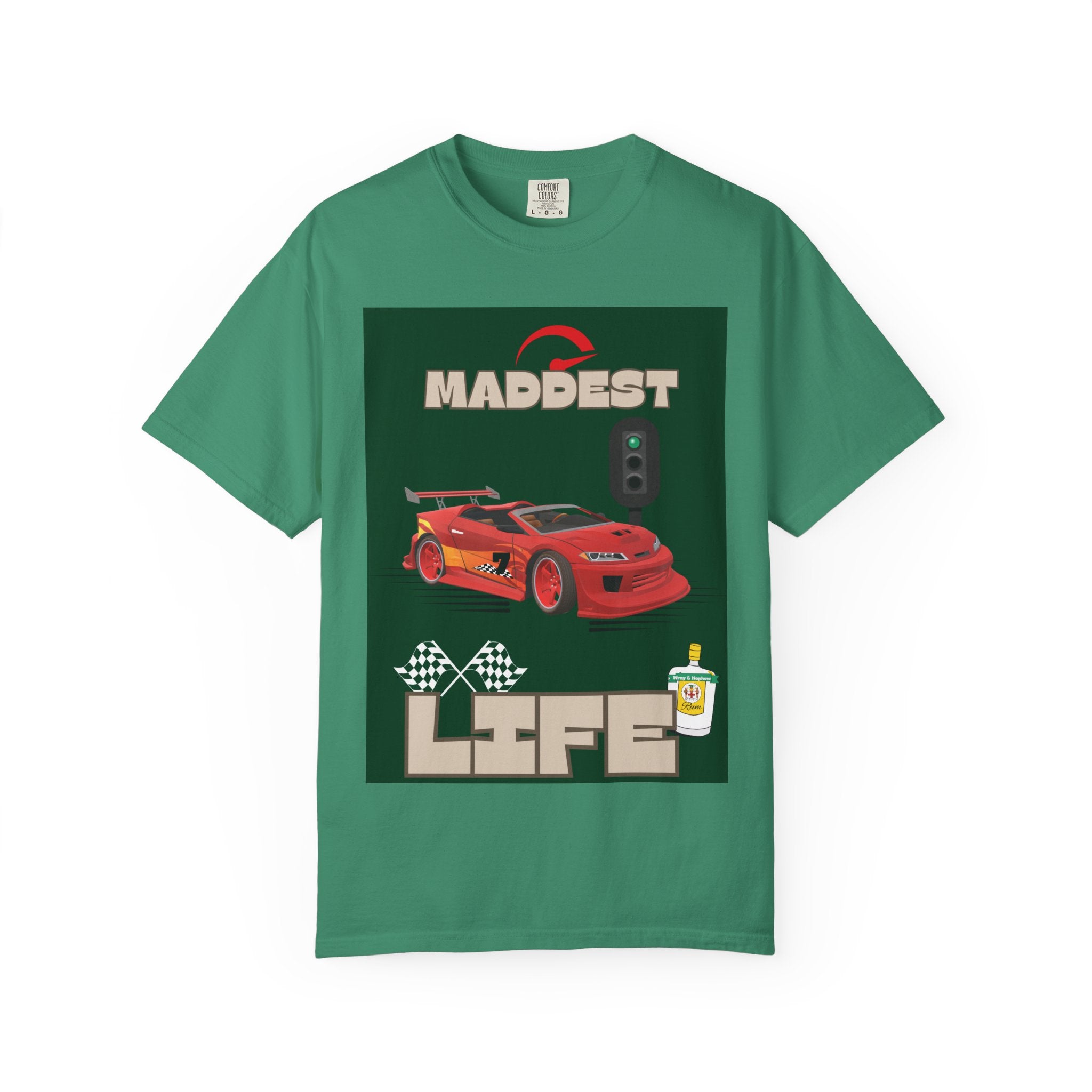 Maddest Life Racing Tee — Retro Sports Car Graphic T-Shirt