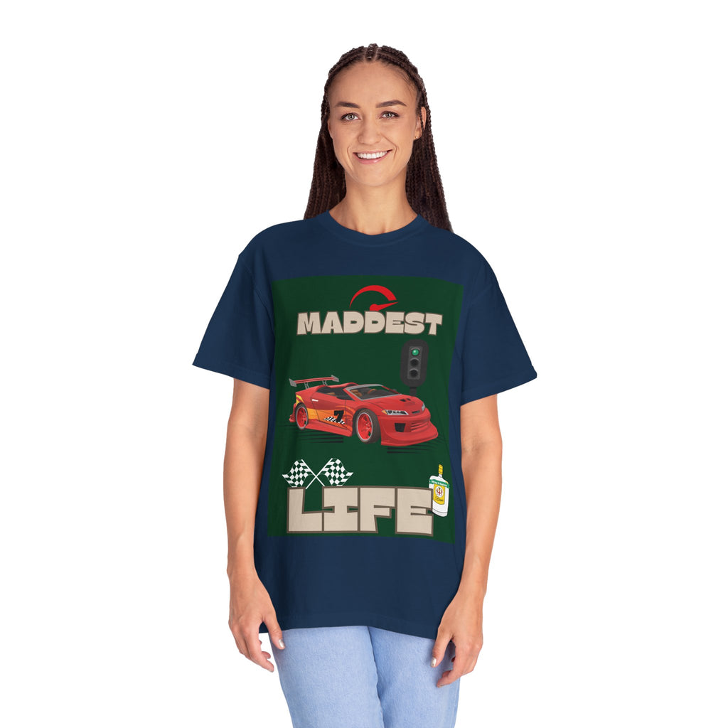 Maddest Life Racing Tee — Retro Sports Car Graphic T-Shirt