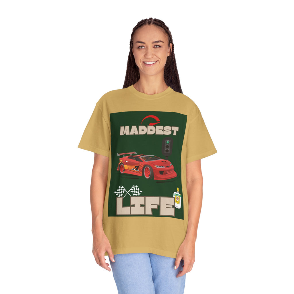 Maddest Life Racing Tee — Retro Sports Car Graphic T-Shirt