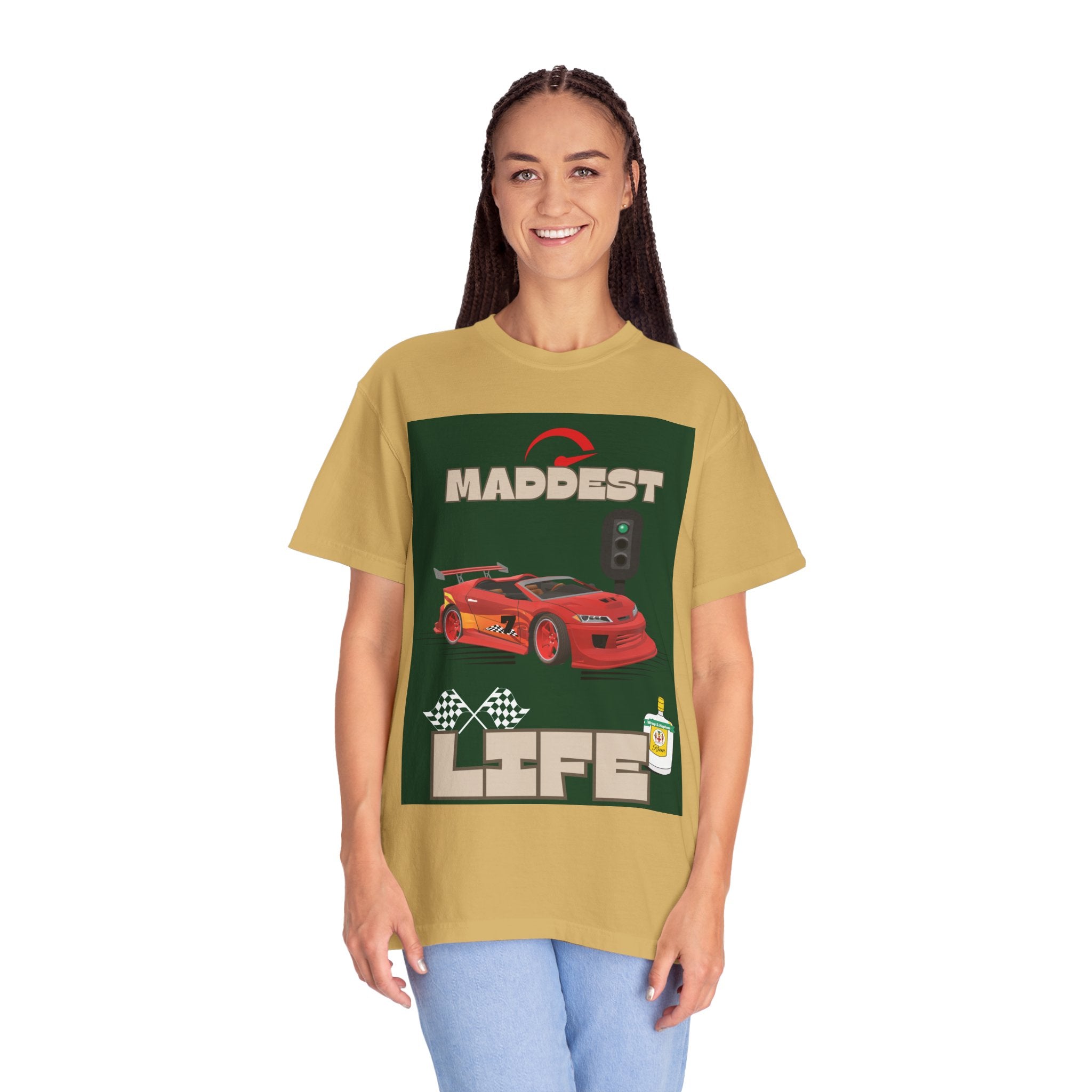 Maddest Life Racing Tee — Retro Sports Car Graphic T-Shirt