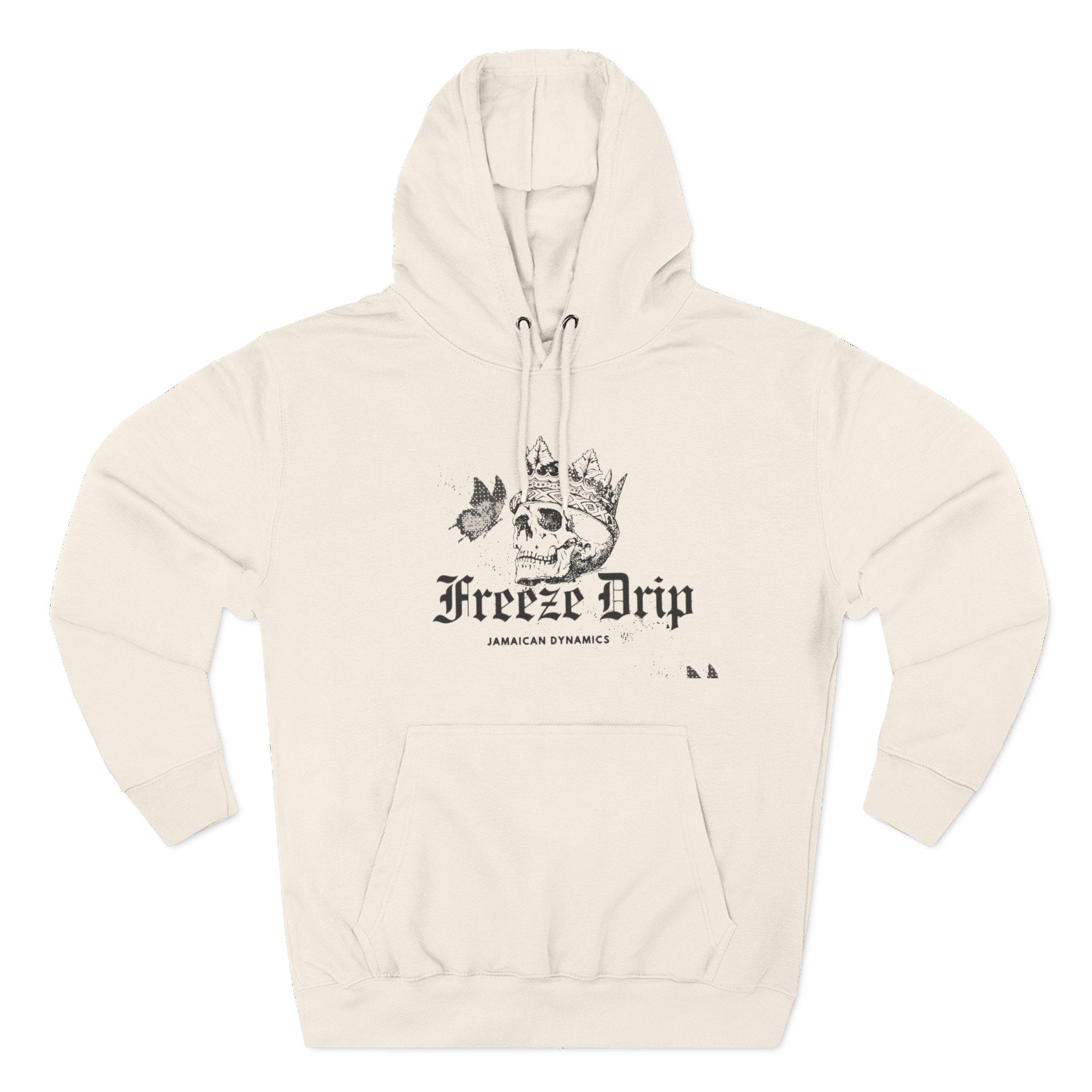 Skull Crown Hoodie — 'Freeze Drip' Gothic Streetwear Hooded Sweatshirt